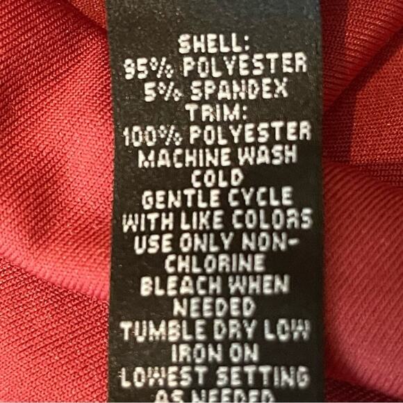 Nicole Miller Red Crushed Velvet Ruffled Romantic Fairy Dress NWOT Size L - Picture 10 of 12